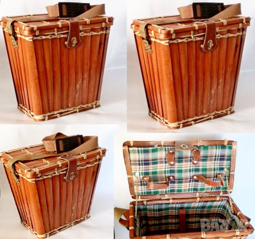 Винтидж кошница за пикник, снимка 1 - Антикварни и старинни предмети - 36011236