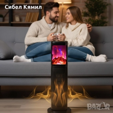 Вентилаторна PTC керамична печка Rosberg, 2000W, 2 степени, Защита, снимка 2 - Отоплителни печки - 52240261