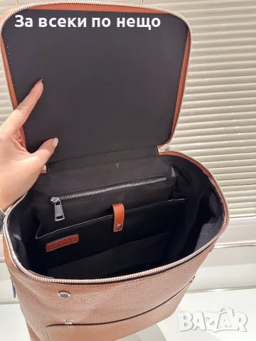 Loewe Луксозна Кафява Кожена Раница Код DST82, снимка 8 - Раници - 56124200