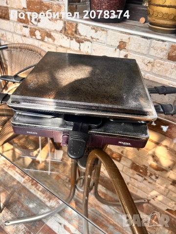 грил  с каммена плоча Philips Magma HD, снимка 5 - Скари - 51840375