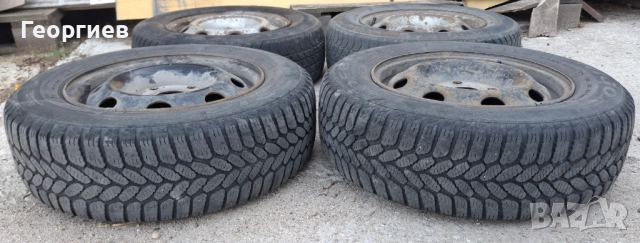 Железни джанти от Рено 13” цола с гуми, снимка 5 - Гуми и джанти - 51569848