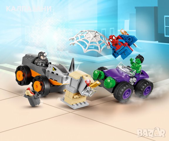 LEGO® Spidey 10782 - Хълк срещу Носорога – схватка с камиони, снимка 5 - Конструктори - 35798115