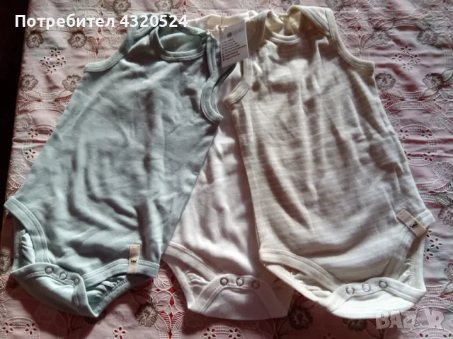 Бебешки бодита потник размер 62/68 -6 бр., снимка 2 - Бодита за бебе - 48238665