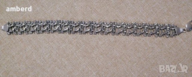 Уникална мъжка сребърна гривна , снимка 4 - Гривни - 39192151