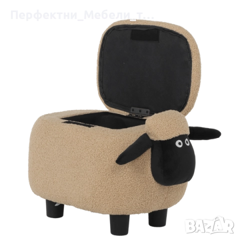 Запомнящ се подарък за детска стая-табуретка-ракла-кравичка,овца,слонче, снимка 6 - Мебели за детската стая - 52653888