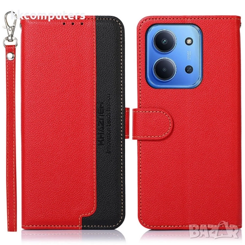 KHAZNEH Кожен Калъф с Протектор за Xiaomi Redmi 15C 5G / 4G / Poco C85 4G с RFID Защита и Стенд, снимка 2 - Калъфи, кейсове - 52061996