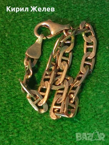 ЕЛЕГАНТНА СРЕБЪРНА ГРИВНА СРЕБРО 925 с БЯЛА ПОЗЛАТА ЗДРАВА МАЙСТОРСКА ВИНТИДЖ АРТ ПЛЕТКА 38537