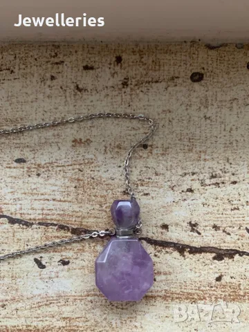 Клие “Perfume” от аметист, снимка 4 - Колиета, медальони, синджири - 48263677