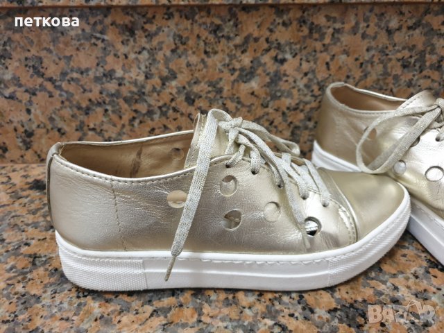 Дамски златни кецове , снимка 1