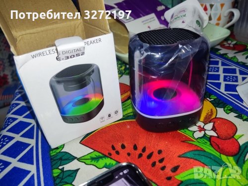 Преносим Bluetooth 5.0 високоговорител,RGB светлини,HD звук, снимка 8 - Bluetooth тонколони - 41772811