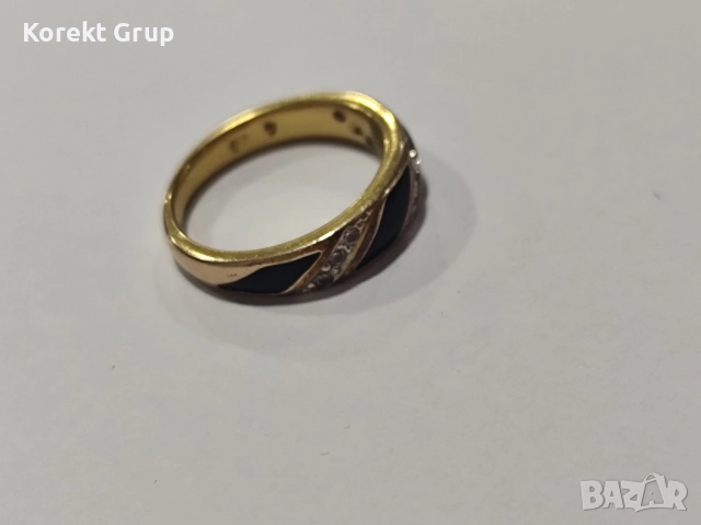Златен дамски пръстен 14к, снимка 3 - Пръстени - 52901277