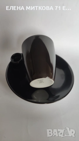 *Anna Burg* Германия два двойни сета-за кафе и за чай- в черно и бяло, снимка 8 - Чаши - 53181079