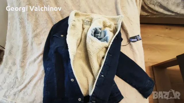 Дънково яке с подплата , снимка 5 - Якета - 56353400
