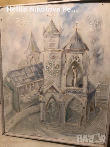 КАРТИНА МАСЛО НА ВАЛЕНТИН ЯНЕВ , снимка 3 - Картини - 35714921