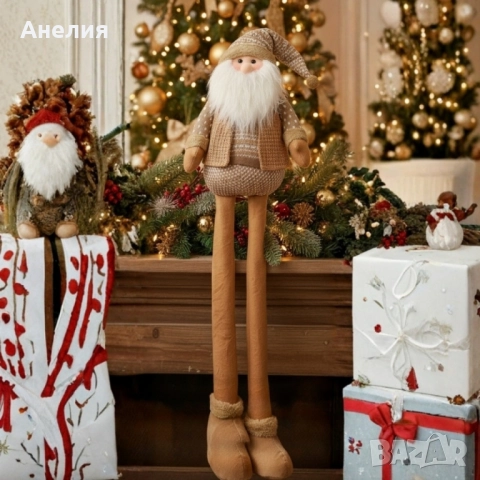 Декоративни коледни кукли Дядо Коледа и Баба Коледа -120см, снимка 4 - Декорация за дома - 52064517