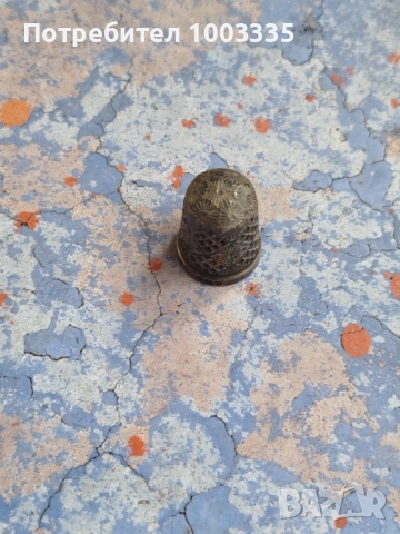 Стар сребърен напръстник , снимка 3 - Антикварни и старинни предмети - 51485483