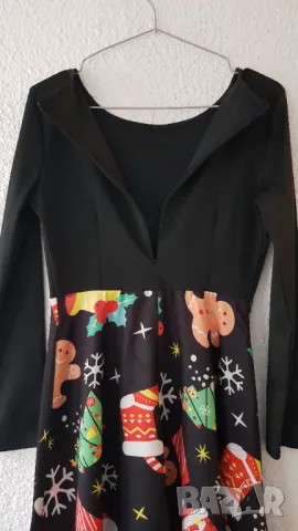 Дамска Коледна рокля размер S - НОВА, снимка 7 - Рокли - 48090788