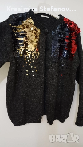 детска ефектна вълнена жилетка, снимка 2 - Детски якета и елеци - 52170663