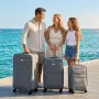 Комплект текстилни куфари 3 в 1 (20″, 24″, 28″) с 4 двойни колела и разширител, снимка 14