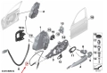 51217259828  Жило за външно отваряне на предна врата, BMW, 3 F30 F31,, снимка 2