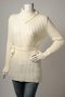 Зимна пуловер туника бяла, снимка 1 - Туники - 34468125