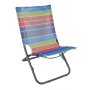 Плажен стол с цветни райета 49x43x61см, снимка 1 - Къмпинг мебели - 41434257