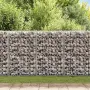 vidaXL Габион кошница с капаци, поцинкована тел, 100x100x30 см, снимка 3
