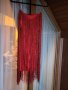 Червена рокля с ресни , снимка 4