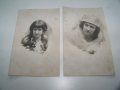 Две стари пощенски картички портрети от 1917г. Прага