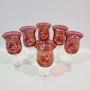 Шест чаши от Бохемско стъкло Egermann., снимка 3