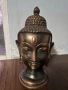 Тибетска старинна метална (глава) статуетка на Буда , снимка 1