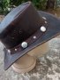 Каубойска шапка Естествена кожа Сребристи катарами, снимка 10