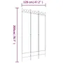 vidaXL Параван за стая, 3 панела, черен, 120x200 см, плат, снимка 8