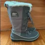 Sorel Tivoli High II  номер 38 ,5 водоустойчиви  топли сиви велурени ботуши , снимка 6