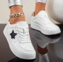 Нов модел дамски спортни обувки от мека, Еко кожа 
