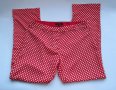 Дамски панталон Tara Jarmon свободна кройка в червено на бели точки свежо, снимка 1 - Панталони - 34441978