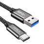 PIPIKA USB C 3.0 кабел, QC  60 W за бързо зареждане найлонова оплетка -  2 метра, снимка 1 - USB кабели - 40106341