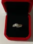 Стилен златен пръстен с 7 диаманта – 9 кр, 3.2 гр, снимка 2