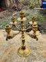Масивен Бронзов Свещник Петица, снимка 8