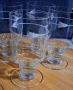 Комплект нежни стъклени чаши, снимка 3