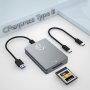 Нов Адаптер за Четец на карти CFexpress тип B, USB 3.2 Хъб Докинг станция, снимка 1 - Друга електроника - 41789650
