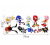 Соник Sonic герои самозалепващ стикер лепенка за стена и мебел детска стая, снимка 2