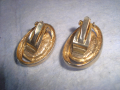 ПОЗЛАТЕНИ ВИНТИДЖ АРТ ДЕКО РЕТРО КЛИПС ОБЕЦИ 49401, снимка 4