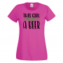 Дамска тениска This Girl Needs A Beer 1,Празник,Бира,Бирфест,Beerfest,Подарък,Изненада, снимка 4
