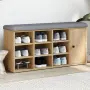 vidaXL Пейка за обувки, сонома дъб, 102x32x50 см, инженерно дърво, снимка 2