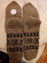 Ръчно плетени мъжки чорапи от вълна, размер 43, снимка 1 - Мъжки чорапи - 44653145