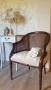 Кресло с ратан и рамка от масив наподобяващ бамбук (fake bamboo), снимка 7