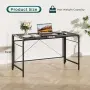 Сгъваема компютърна маса Dripex с метална рамка 110 x 50 см, снимка 4