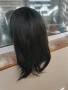 Нова средна дължина черна перука с бретон - 45 см - мод.5 →, снимка 6