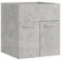 vidaXL Долен шкаф за мивка, бетонно сив, 41x38,5x46 см, ПДЧ（SKU:804642